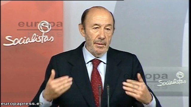 Rubalcaba cederá la dirección del PSOE en Julio