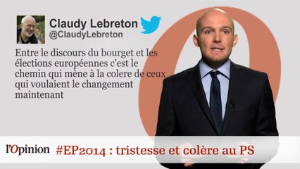 #tweetclash : #EP2014 : tristesse et colère au PS