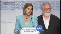 El PP, contento con el resultado a pesar de hundirse con el PSOE