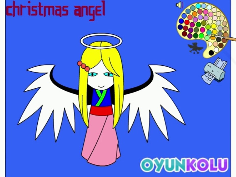 Melek Kız Boyama Oyunu Nasıl Oynanır