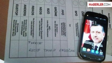 Avusturya'da Oy Pusulalarından Erdoğan Çıktı