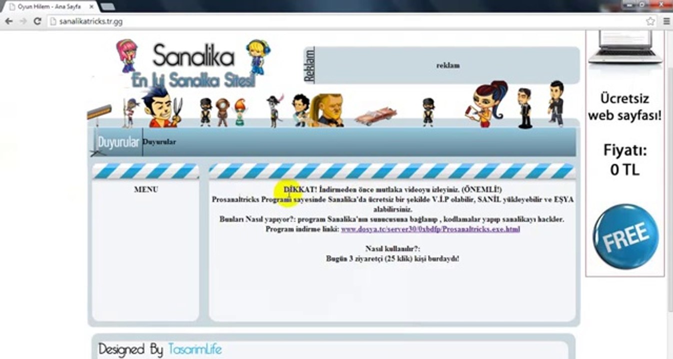 Sanalika sanil ve eşya hilesi 2014