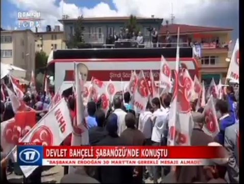 MHP Lideri Devlet Bahçeli Çankırı/Şabanözü'nde Halka Hitap Etti..