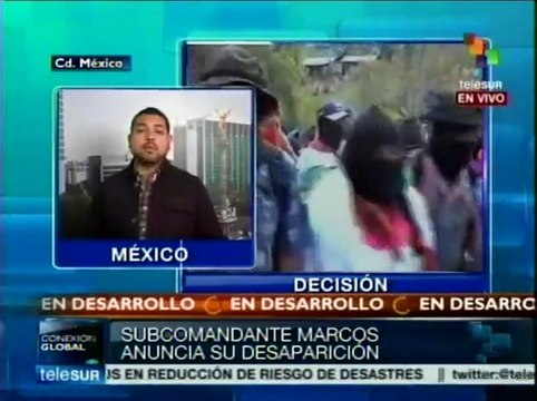 Subcomandante Marcos anuncia que desaparece de la dirigencia de EZLN