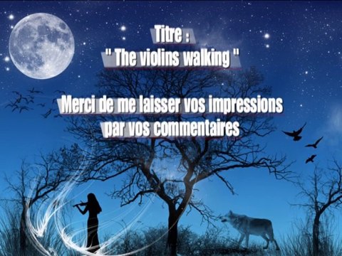 The Violins Walking Chris, Piano, Violon, Vidéo Musique, Composition musicale.