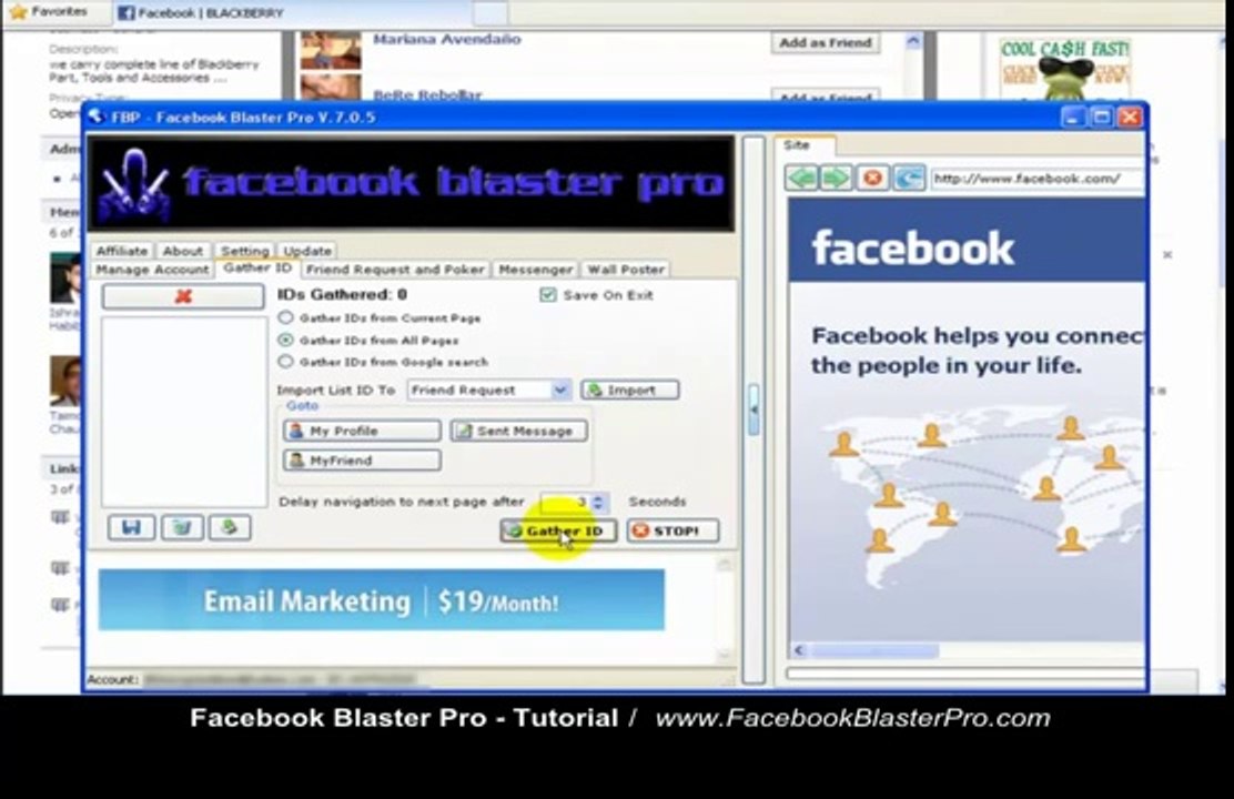 Facebook blaster pro tutorial