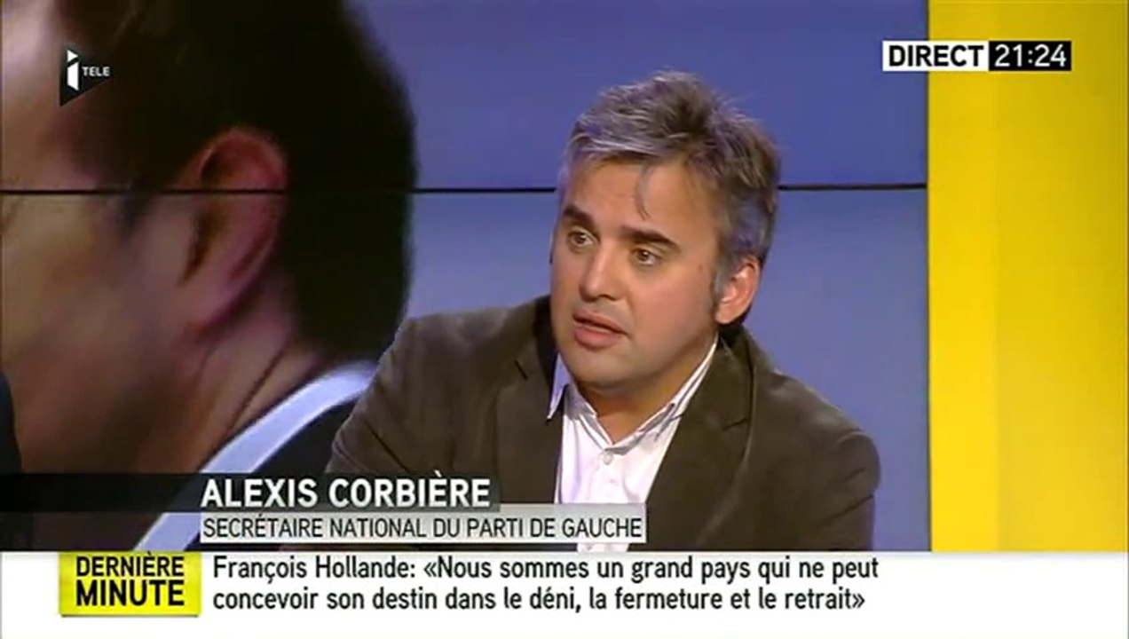 Alexis Corbière invité à "On ne va pas se mentir " sur  ITélé le 26/05/2014