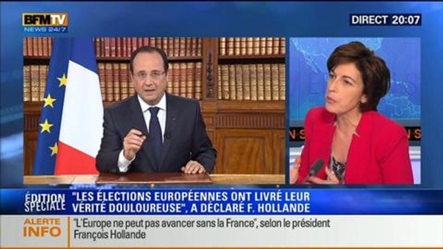 20H Politique: Allocution de François Hollande: Les élections européennes ont livré leur vérité douloureuse - 26/05 1/4