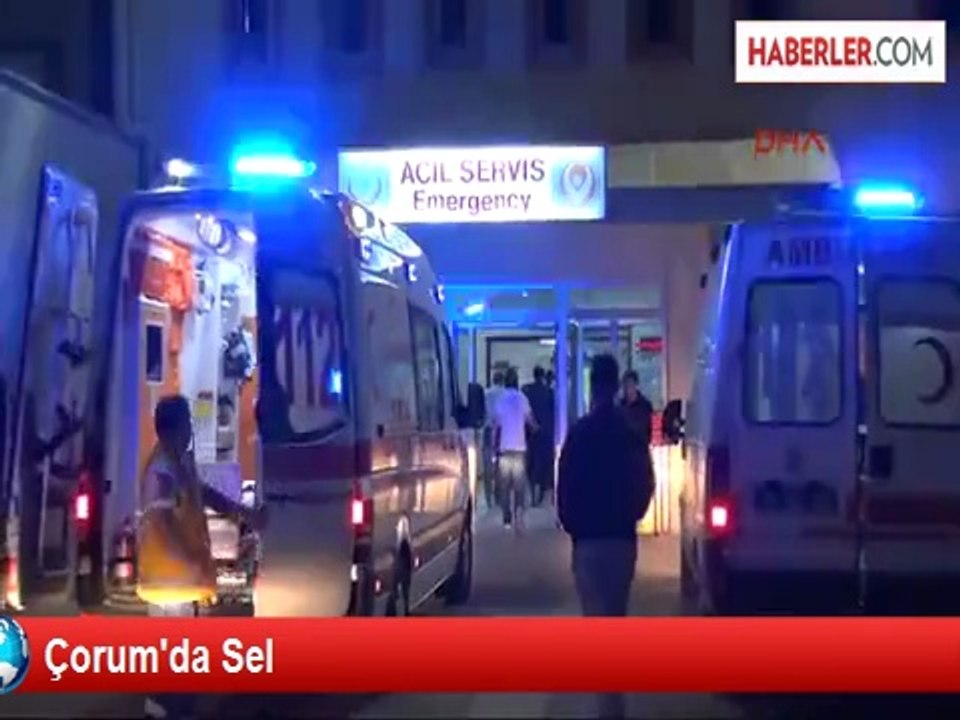 Çorum'da Sel