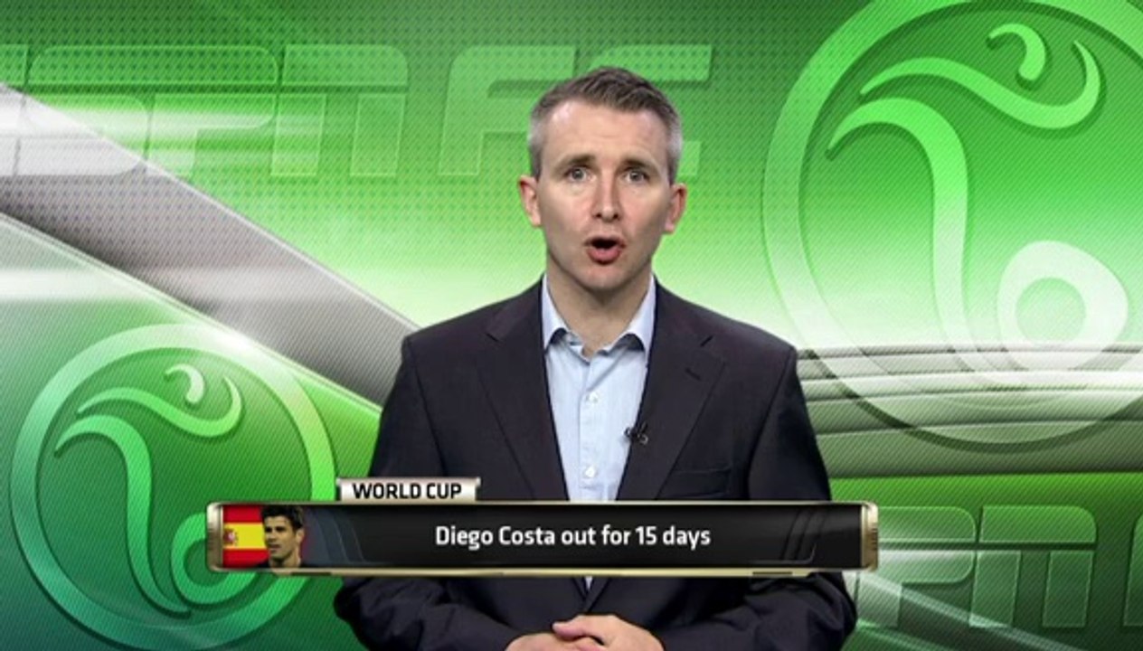Diego Costa out for 15 days