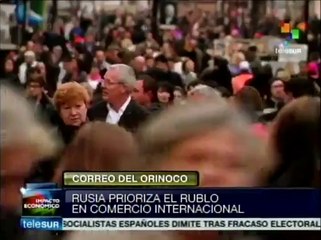 Rusia prioriza el rublo en su comercio internacional