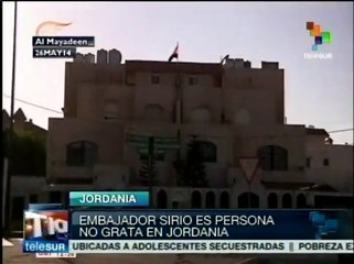 Jordania declara a embajador sirio persona non grata