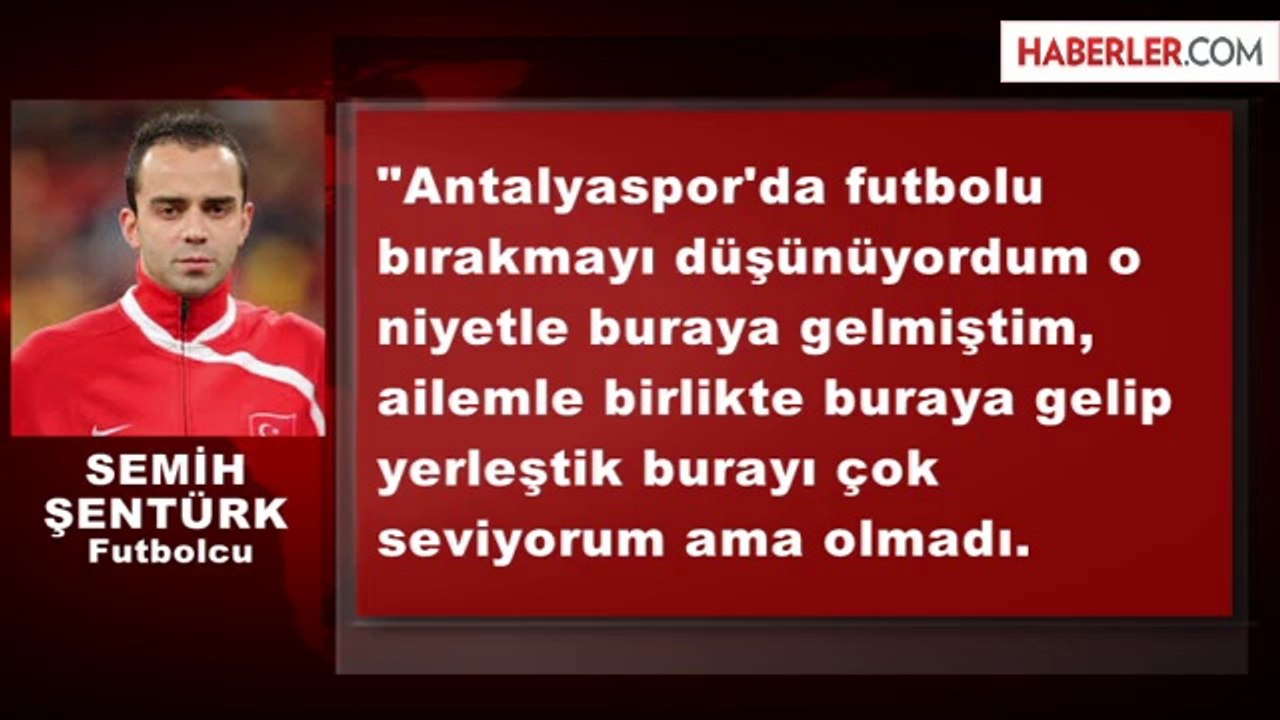 Semih Şentürk: 'Serbest Kalır' Maddesini Ben Koymadım