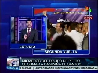 Colombia: miembros del equipo de Petro se suman a campaña de Santos