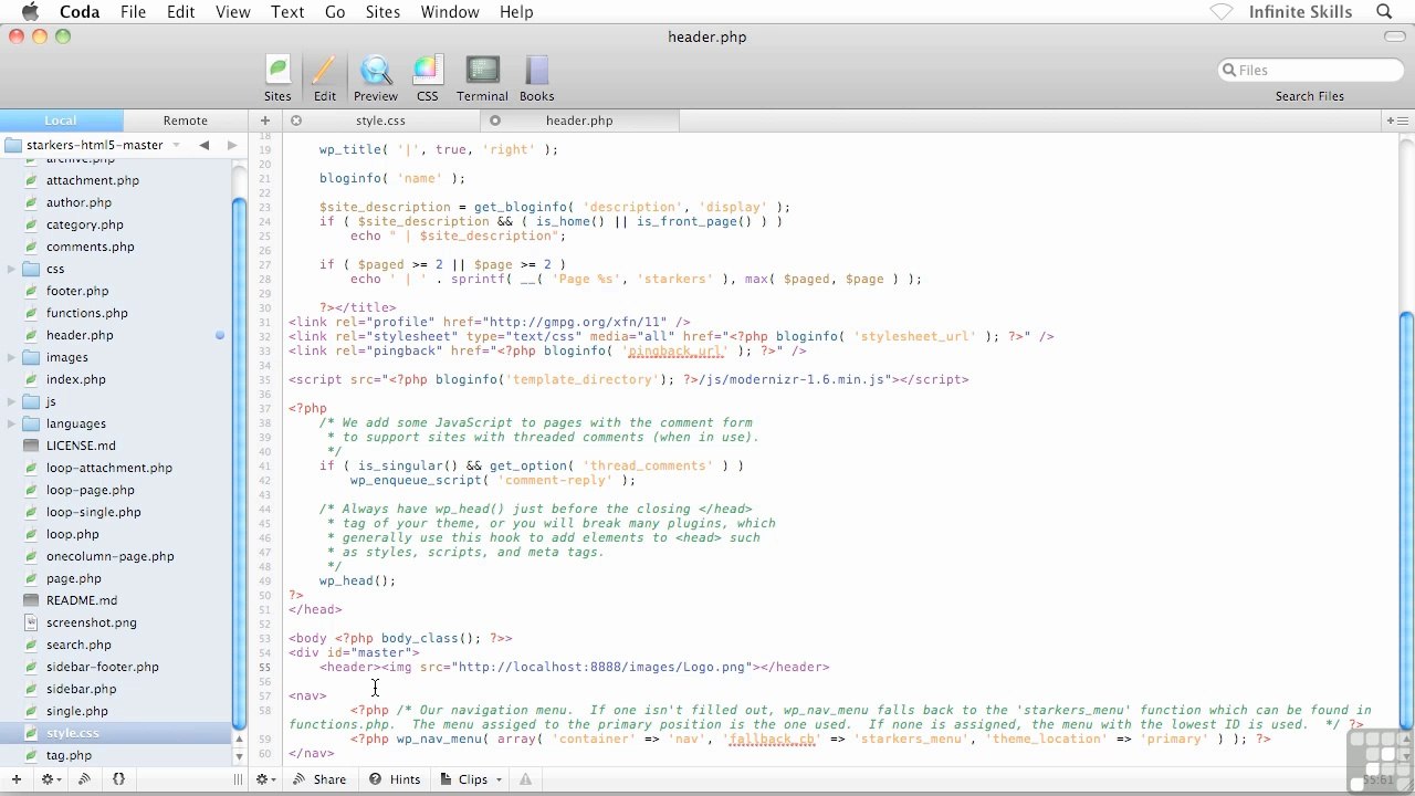 Getting Started With The Header
