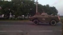 Ukrainian Army Column Captured by Pro Russians