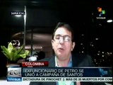 Equipo de Gustavo Petro apoya campaña de Juan Manuel Santos
