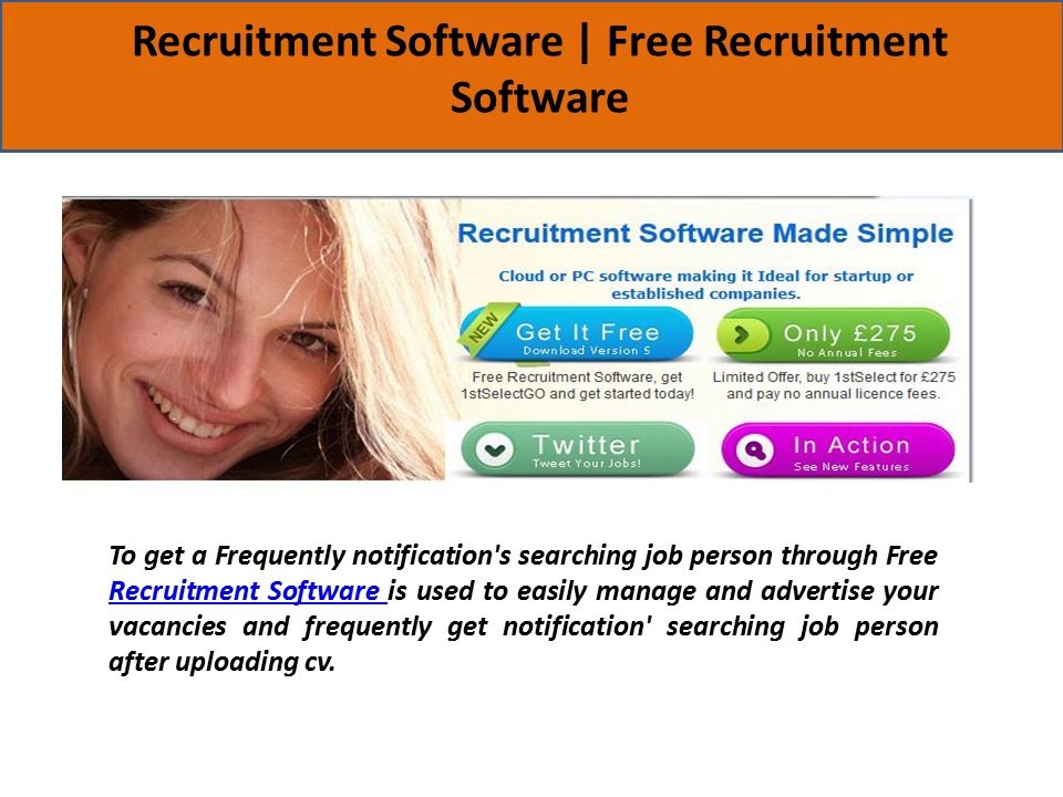 Free Recruitment Software To Manage Vacancies & Searching Suitable Job