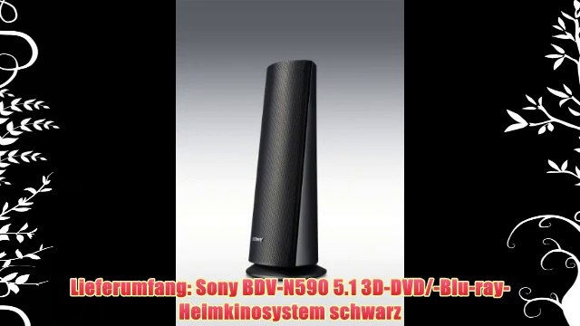Sony BDV-N590 5.1 3D-DVD/-Blu-ray-Heimkinosystem (2 HDMI-EingÃ¤nge 2D/3D-Konvertierung) schwarz