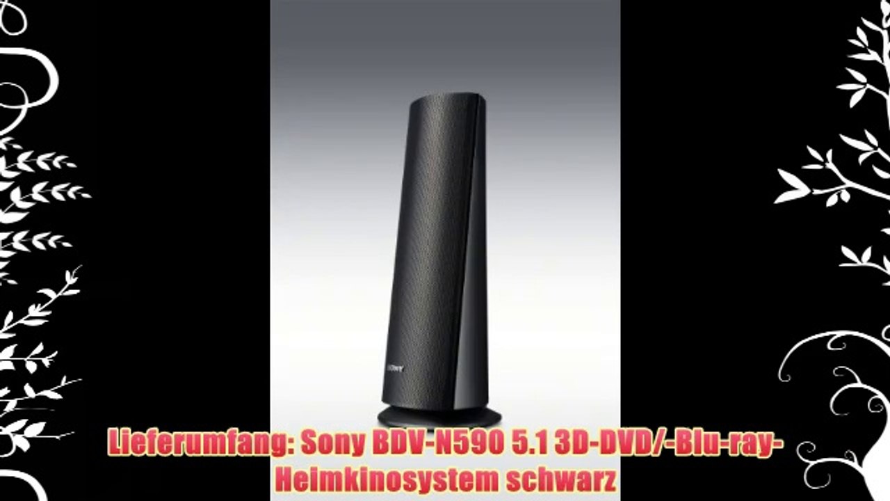 Sony BDV-N590  5.1 3D-DVD/-Blu-ray-Heimkinosystem (2 HDMI-EingÃ¤nge 2D/3D-Konvertierung) schwarz