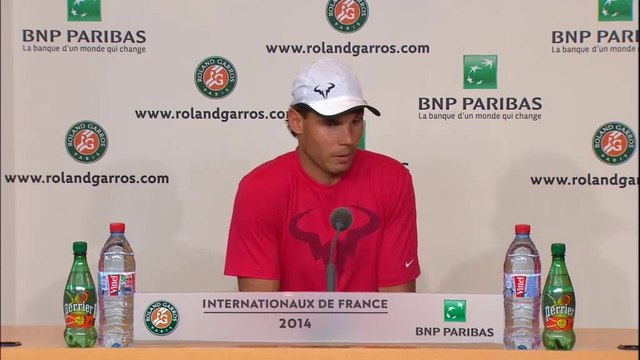 Rafael Nadal Press Conference (in Spanish) / R1 RG 2014