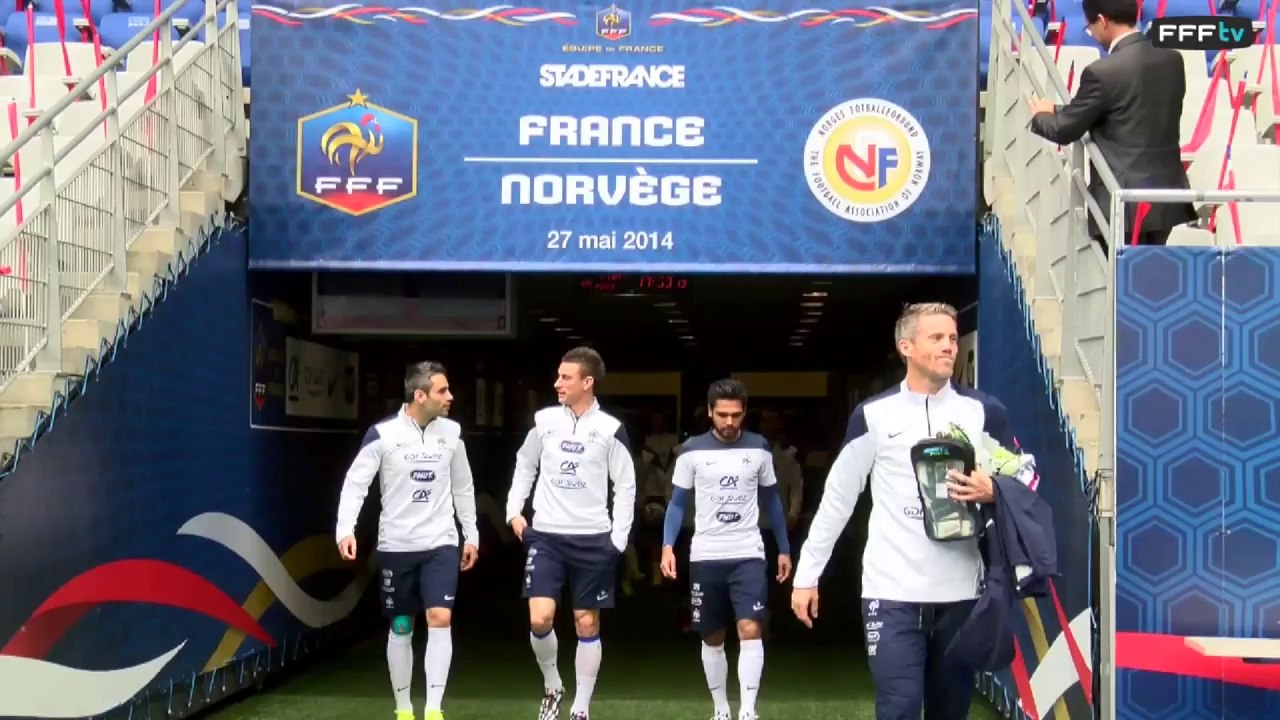 Entraînement à huis clos veille de France-Norvège