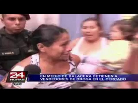 Centro de Lima: en medio de balacera capturan a comercializadores de droga