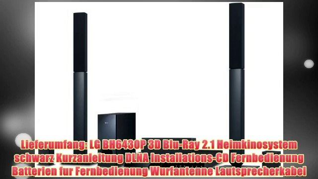 LG BH6430P 3D Blu-Ray 5.1 Heimkinosystem (HDMI) schwarz