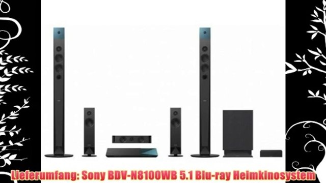 Sony BDV-N8100WB 5.1 Blu-ray Heimkinosystem (1000Watt / 4k UltraHD Upscaling / 3D / W-LAN Bluetooth