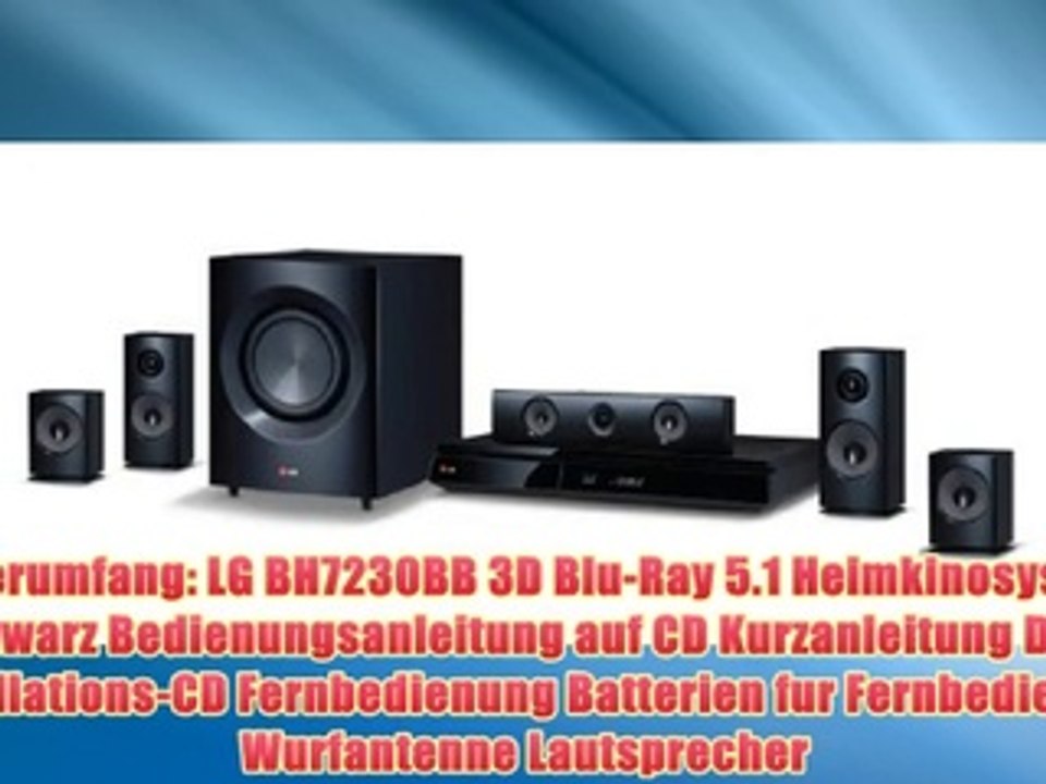 LG BH7230BB 3D Blu-Ray 5.1 Heimkinosystem (HDMI) schwarz - video Dailymotion