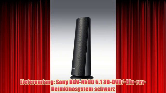 Sony BDV-N590 5.1 3D-DVD/-Blu-ray-Heimkinosystem (2 HDMI-EingÃ¤nge 2D/3D-Konvertierung) schwarz