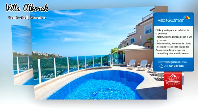 Alquiler villas, Moraira, Costa Blanca, villa Alborch
