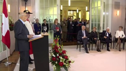 Napolitano dinanzi al Consiglio Federale Svizzero (26.05.14)