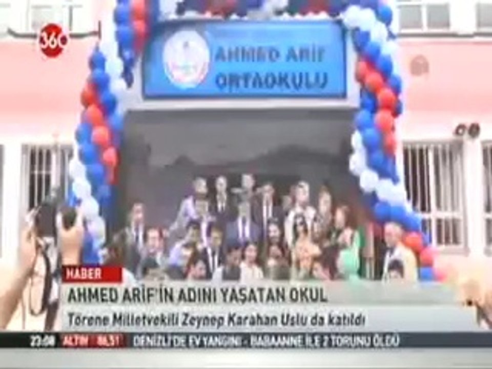 Zeynep Karahan Uslu 23 Mayıs 2014, 360 TV, "Ahmed Arif'in Adı Siverek'te Bir Okulda Yaşayacak"
