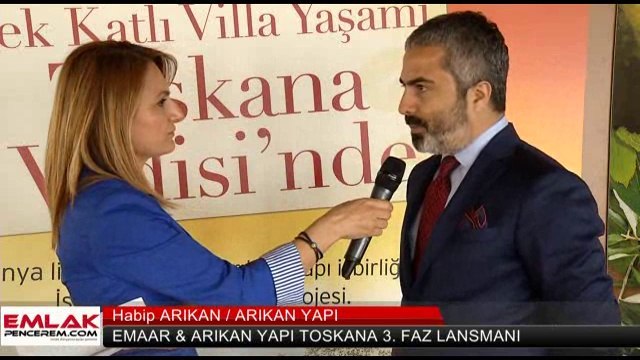 Habip Arıkan, Toskana Vadisi 3. etap villalarını Hatice Kolçak'a anlattı