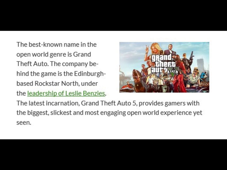 GTA Rockstar Fan | Leslie Benzies and Grand Theft Auto take ‘open worlds’ to the next level