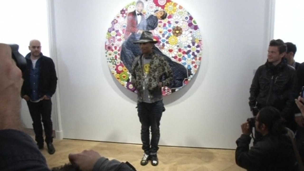 Pharrell Williams celebrates femininity at Paris exhibition