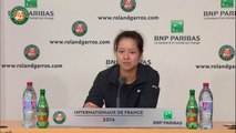 Press conference Na Li 2014 French Open R1