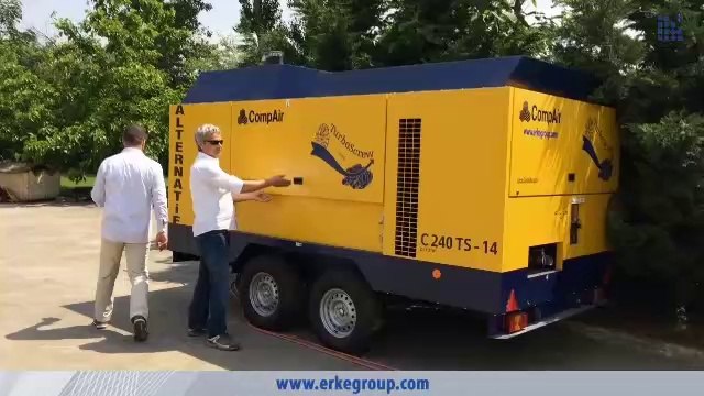 ERKE Dış Ticaret ltd., CompAir C-240 TS14 TurboScrew Diesel Portable Compressor - Alternatif Zemin