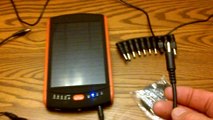 Portable Solar Charger 6000mAh Mobile Power Bank Dual USB Output