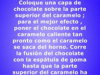 Cómo hacer que los cuadrados del caramelo de chocolate - Spanish