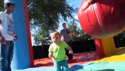 The Best Toddler Fail | Bouncy Castle TAKES OUT Kid