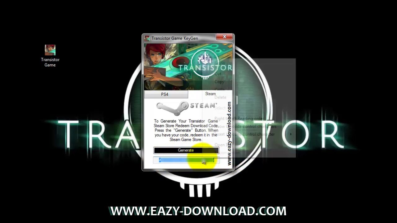 Transistor Game Code Generator Free Download In Description!! %WorKiNG%