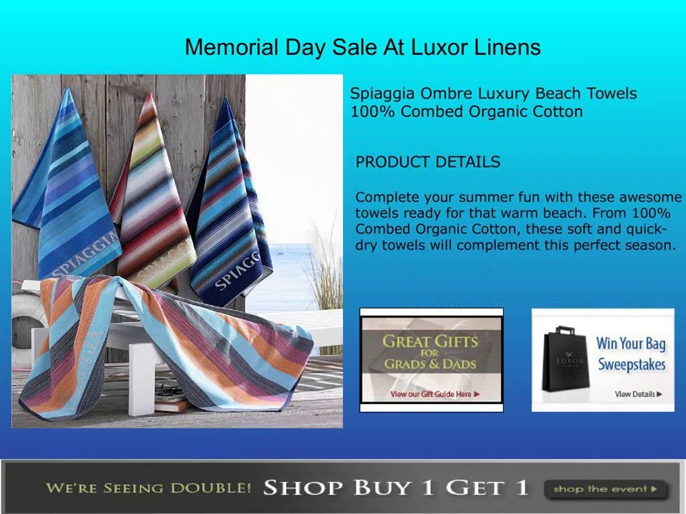 Memorial Day Sale - Luxor Linens Reviews