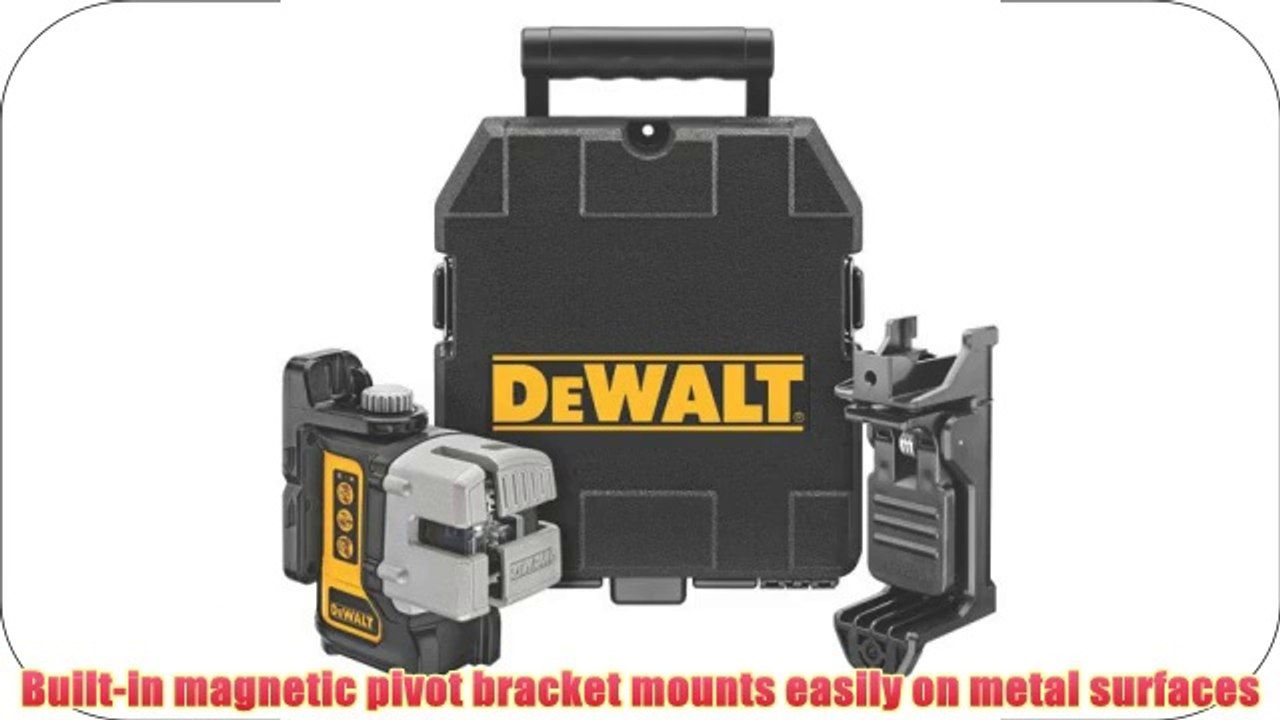 DEWALT DW089K Self Leveling 3 Beam Line Laser Black