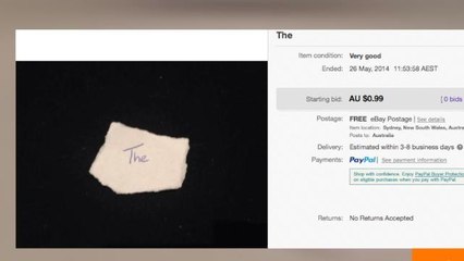 Top Four Strange Yet Hilarious eBay Auctions