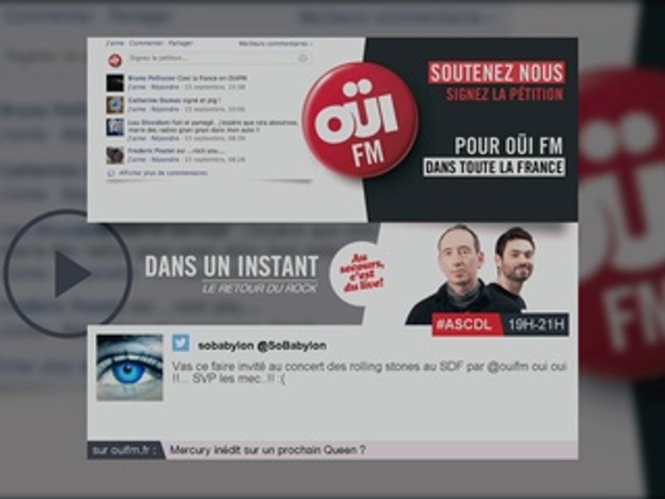 OUI FM TÉLÉ // OUI FM à la Télé /// Le Rock a sa Télé