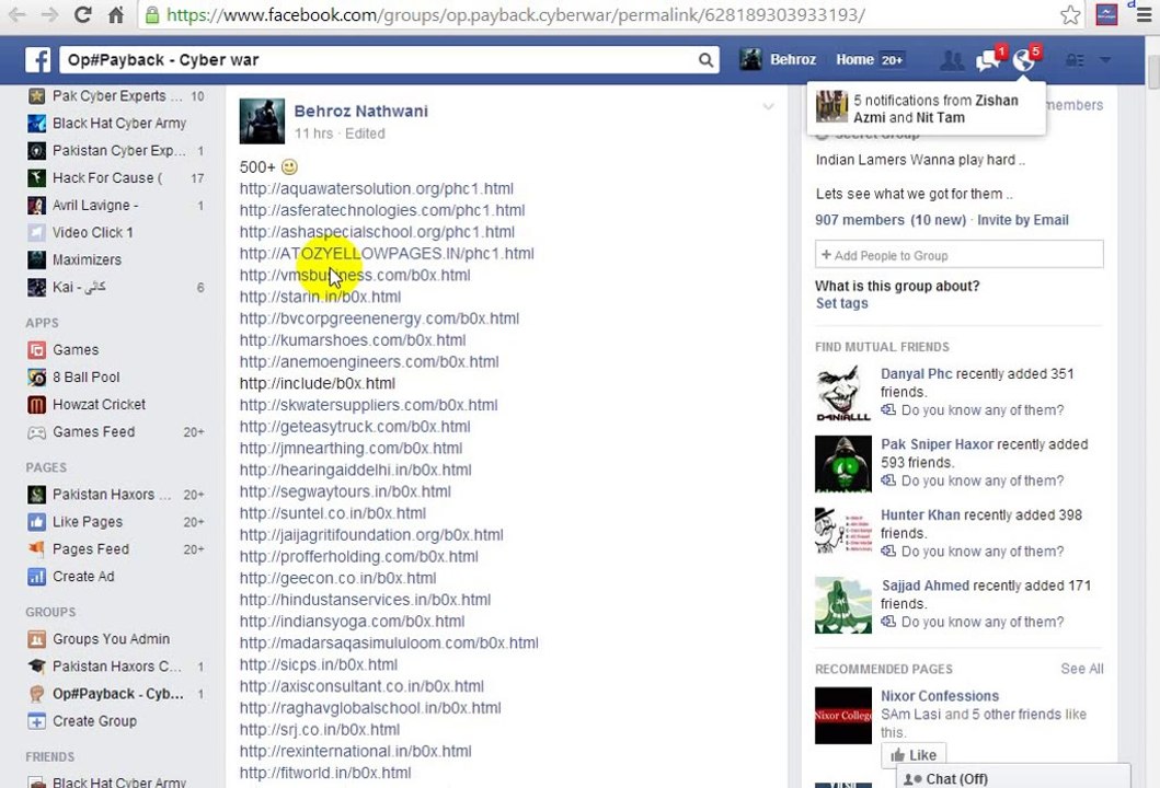 Pakistani Hackers on Fire - Cyber War