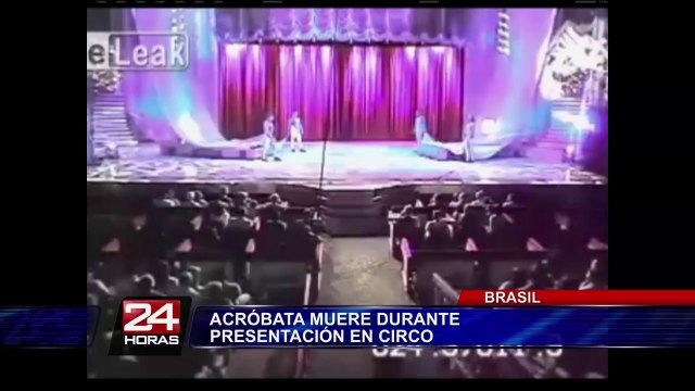 VIDEO: acróbata falleció tras caer desde un trapecio de 10 metros de altura