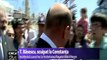 Romanian Prezident spit in the face - Traian Basescu Scuipat la Constanta